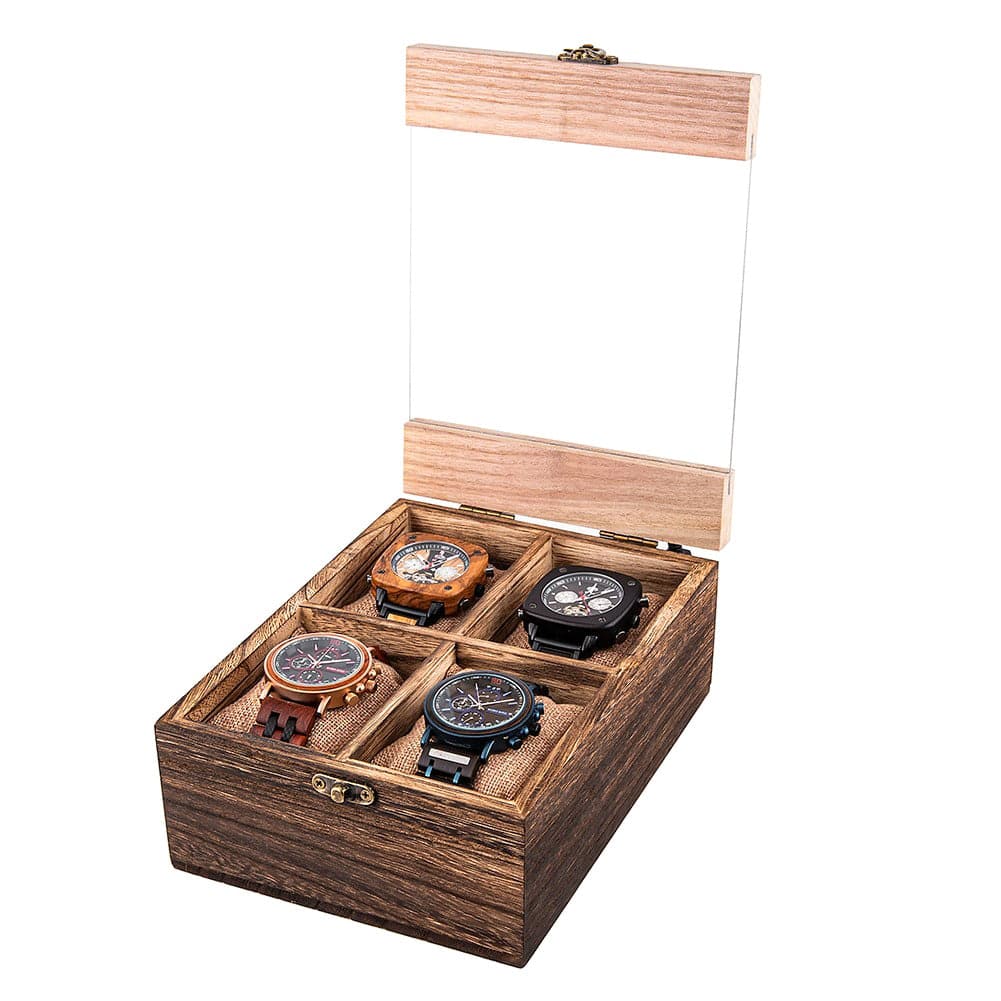 Leather watch box